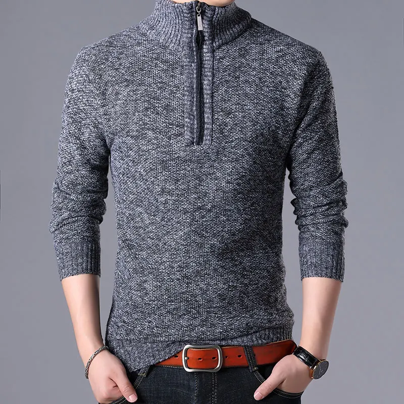 Dropshipping 2019 Autumn Winter Mens Sweater Solid Slim Fit Pullover Men Casual Thick Fleece Warm Sweater Men Fashion Coats Dropshipping 2019 Autumn Winter Mens Sweater Solid Slim Fit Pullover Men Casual Thick Fleece Warm Sweater Men Fashion Coats