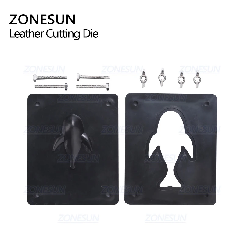 ZONESUN Fish DIY брелок для ключей в форме кожи, инструменты для рукоделия, штамповка, штампы, Наборы инструментов для кожевенного ремесла