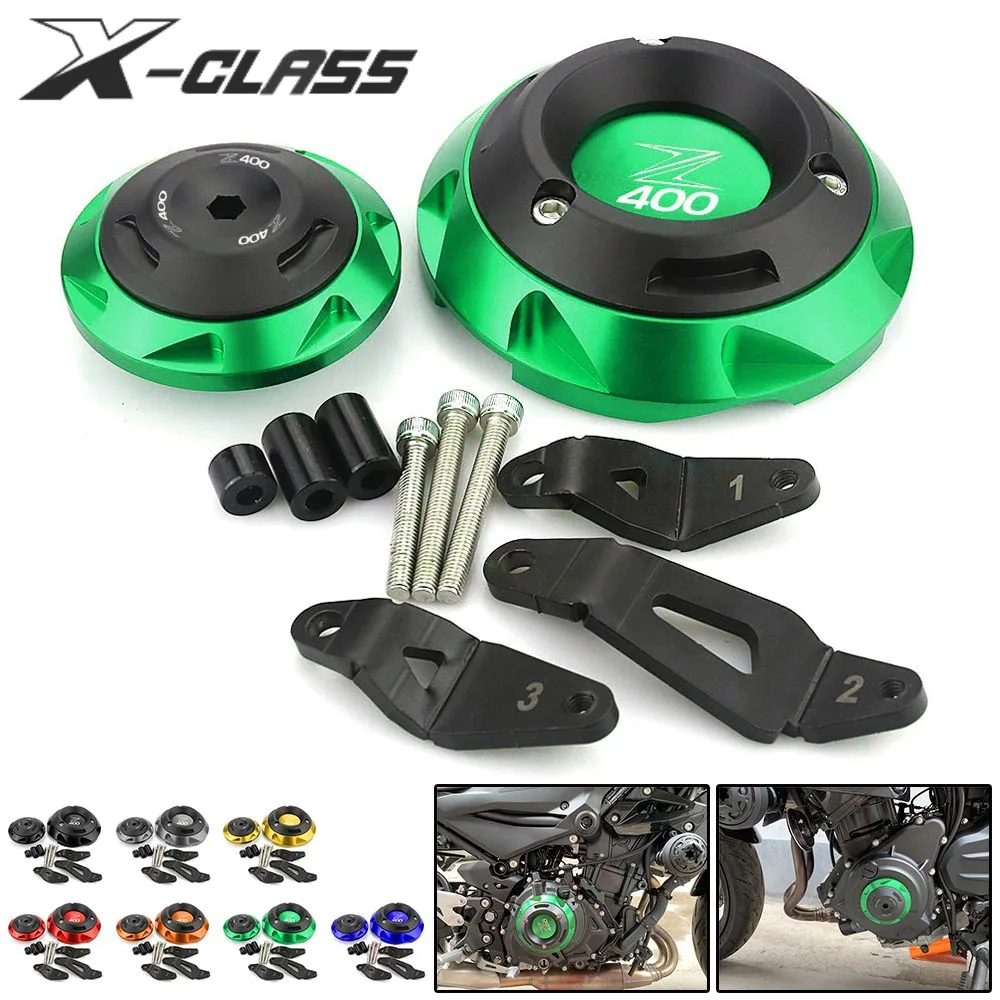 Z400 защита двигателя мотоцикла боковой корпус статора Защитная крышка CNC