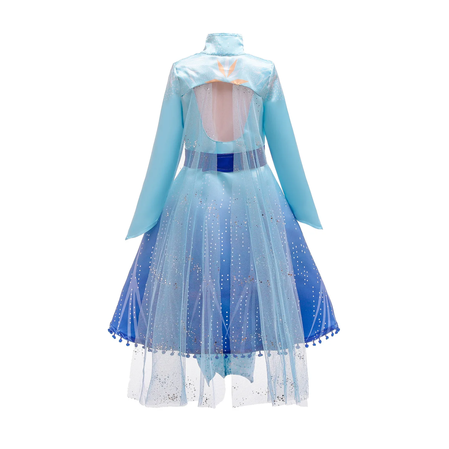 Новое платье для девочек; Одежда для девочек; комплект принцессы «Холодное сердце» из 2 предметов; рождественское маскарадное платье Эльзы для дня рождения; Небесно-голубое платье принцессы От 3 до 12 лет