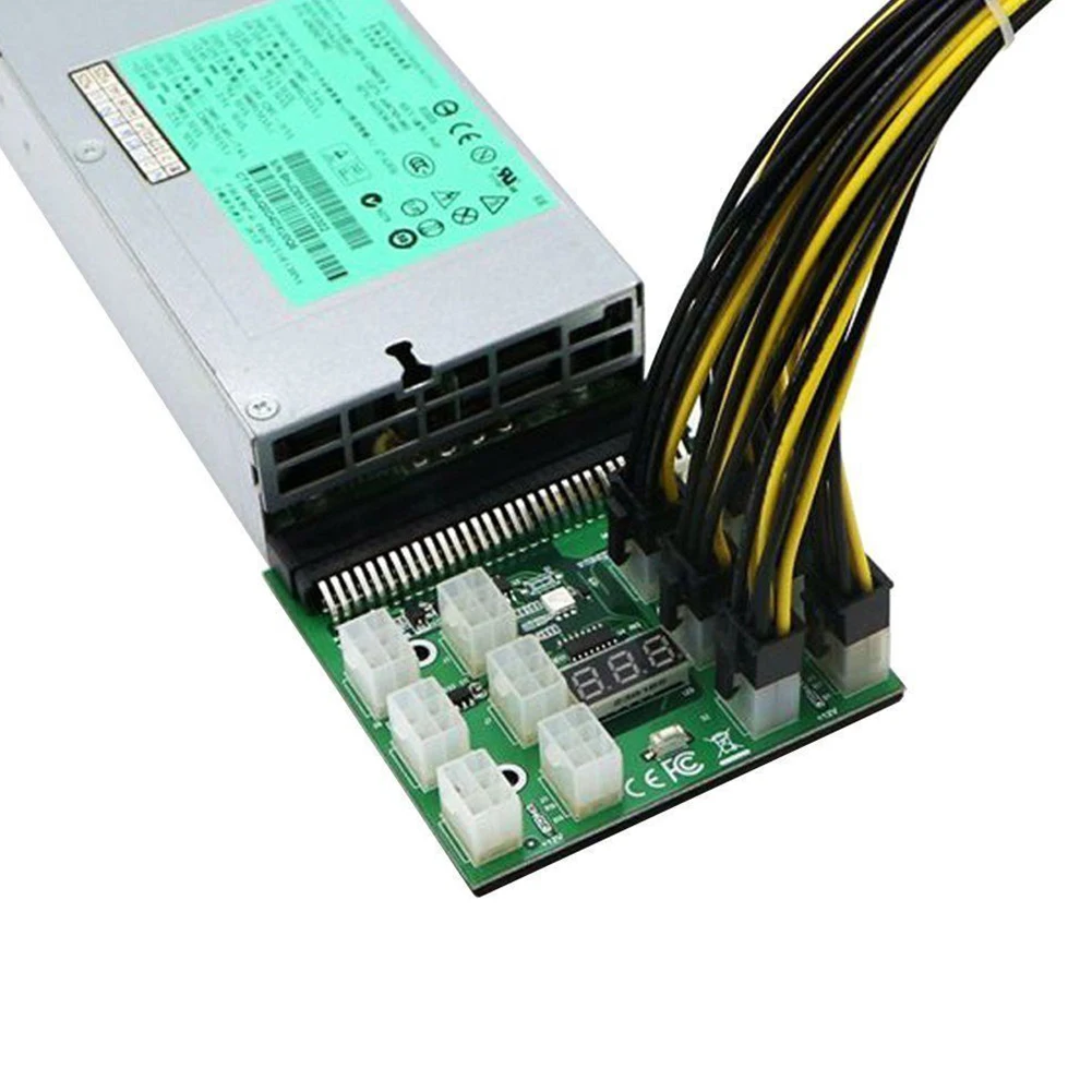 

12pcs Cable Mining Ethereum LED Display Computer Supplies For HP PSU GPU GPU Replacement 1200W 750W