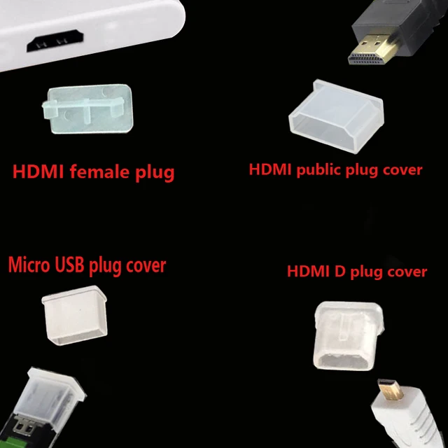 500PCS hohe definition kabel staub abdeckung stecker HDMI kompatibel staub abdeckung HDMI kompatibel schutzhülle kunststoff abdeckung staub kappe