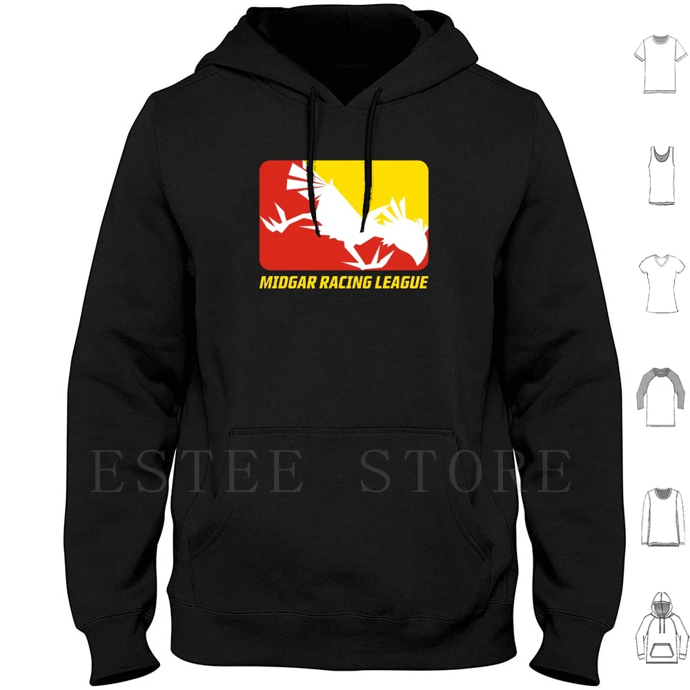 Midgar Racing League Felpa Con Cappuccio Manica Lunga Final Fantasy 7 Vii Ffvii Ff7 Crisis Core Avvento Bambini Cloud Aeris Barret Aerith