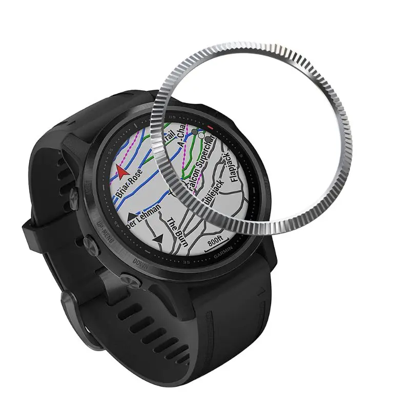 Metal Bezel Ring Cover Dial Scale Speed Protective Case for Gar-min Fenix 6S Kit
