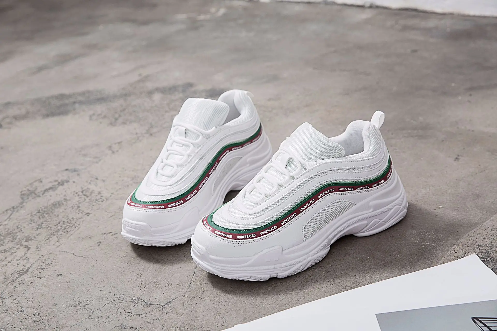 

18 Spring New Style zi dan xie Currently Available WOMEN'S Shoes Air Cushion Running Shoes Universal Sporty Casual Shoes Solid C