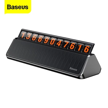 

Baseus Temporary Car Parking Card Sticker Phone Holder 3D Mobile Hidden Phone Number Notification Plate Car Interior Accessories