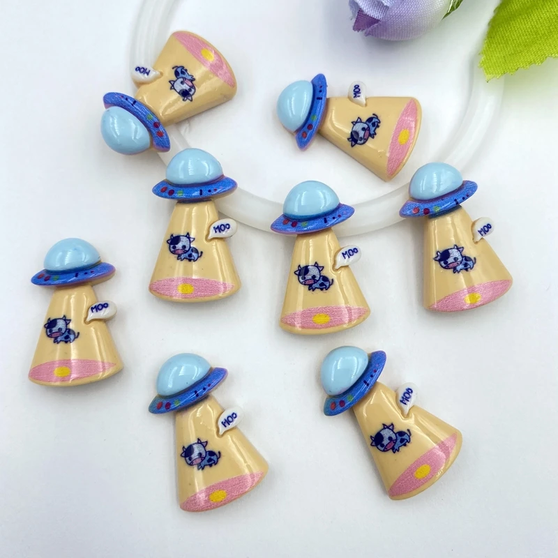 10pcs/lot kawaii resin Cute Mini UFO flatback cabochons For Hair Bow Centers DIY Scrapbooking Decor C25 10pcs/lot kawaii resin Cute Mini UFO flatback cabochons For Hair Bow Centers DIY Scrapbooking Decor C25