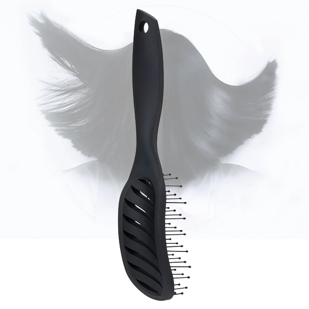 Home Handle Wet Dry Use Massage Barber Portable Brush Hair Comb Anti Static ABS Durable Gift 2
