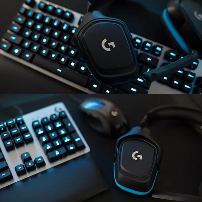 Проводная гарнитура logitech G431 DTS 7,1 с объемным звуком, игровые наушники с микрофоном, вращается на 90 градусов, удобная гарнитура для музыки Newst
