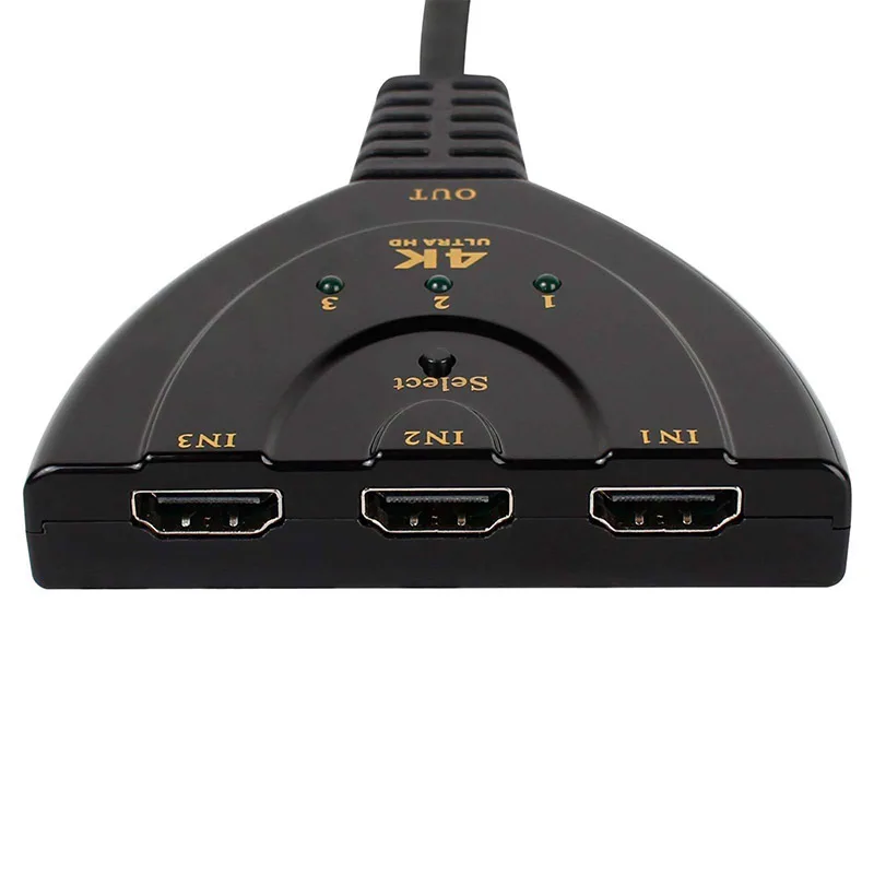 3 порта HDMI переключатель сплиттер кабель 4K * 2K 2160P мульти Коммутатор Концентратор