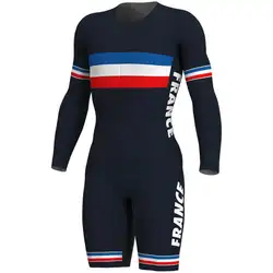 Франс команда utumn для женщин велосипед skinsuit roupa de ciclismo speedsuit MTB с инициалами Спортивная одежда для улицы комбинезон