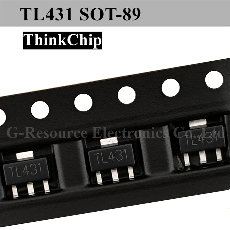 

(20pcs) TL431 SOT-89 SMD Voltage regulator IC (Marking 431)