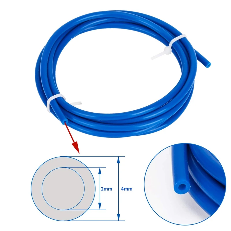 4 шт. тефлоновая трубка Ptfe синяя трубка(1,5 м) с 4 шт. Pc4-M6 быстрой установки и 4 шт. Pc4-M10 прямой Пневматический фитинг