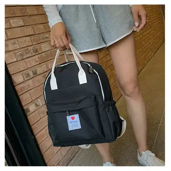 

2019 Simple Women Canvas Backpack High Quality Youth Travel Backpacks Fashion For Teenage Girls School Shoulder Bag Bagpack