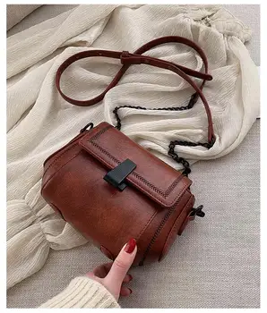 

Fashion women shoulder bag high quality leather crossbody bag chain bag with antioxidant chain wild bag