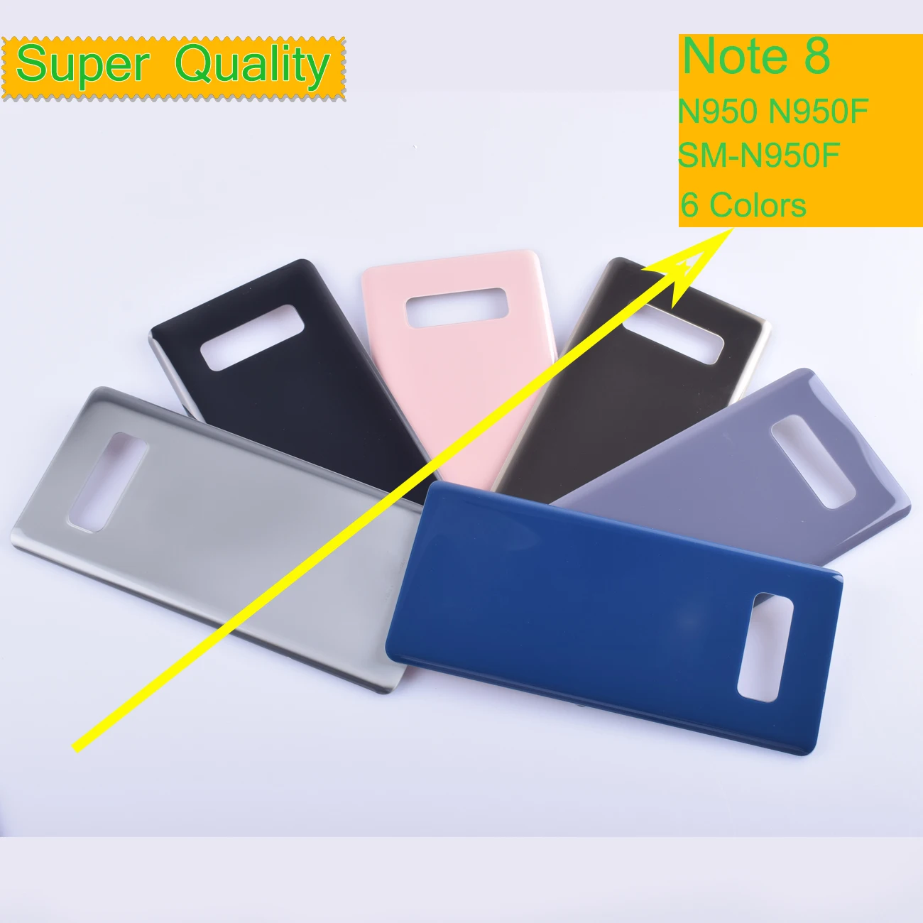 10 шт./лот для samsung Galaxy Note 8 Note8 N950 N950F корпус батарейного отсека задняя крышка чехол задняя дверь шасси Note 8 оболочка