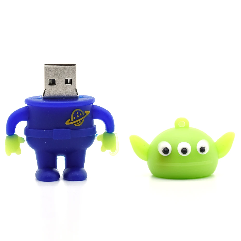 Мультяшный USB флеш-накопитель История игрушек Базз Лайтер Флешка 64 ГБ 32 ГБ 16 ГБ 8 ГБ 4 ГБ карта памяти Флешка 128 ГБ 256 ГБ U Стик