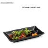 Creative Black Food Grade Plastic Bone Plate Is Not Easy To Break Personality Sushi Fruit Dessert Plate Restaurant Kitchen Dish 6