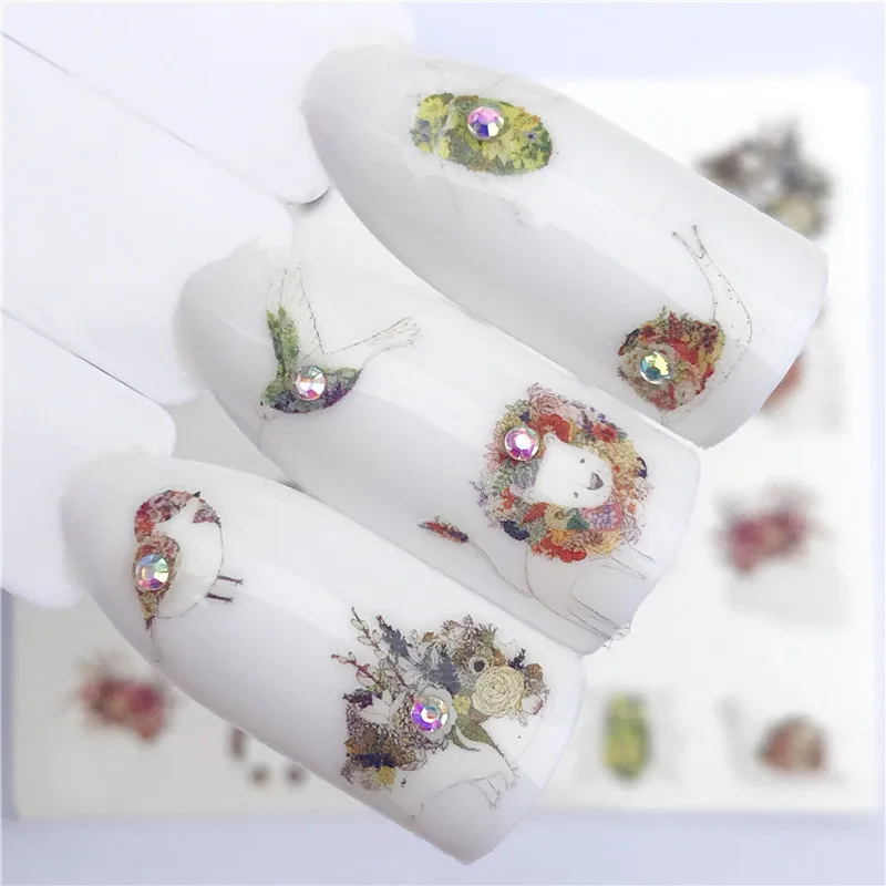 В настоящее время доступны оптом ультра-тонкие наклейки маникюрные наклейки для ногтей декоративные цветы для ногтей и птицы AliExpress горячая распродажа