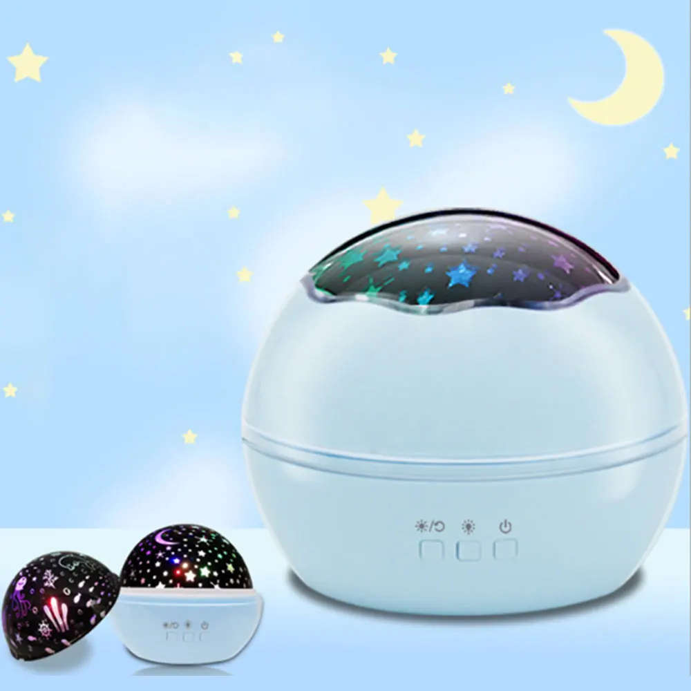 

Rotating Night Light Projector Spin Starry Sky Star Master Children Kids Baby Sleep Romantic Led USB Lamp Projection
