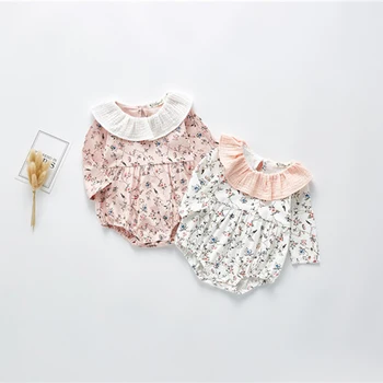 

Cotton linen romper newborn baby girls clothes infant kids jumpsuit short sleeve bodysuit for girls pajamas children clothing