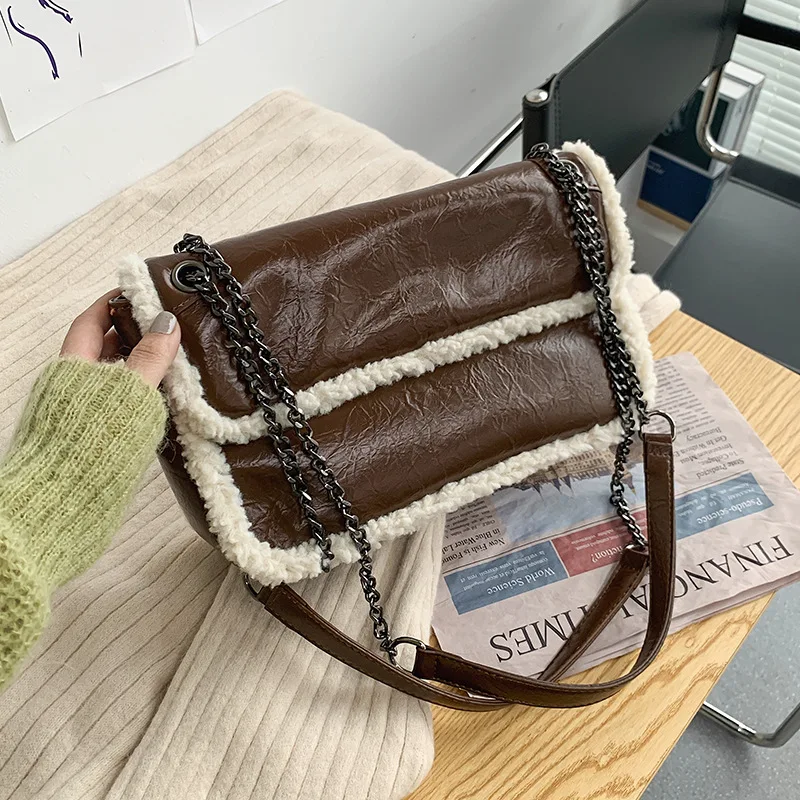 

Retro high-quality ladies bag 2020 autumn and winter new fashion chain messenger bag brand designer all-match small square bag