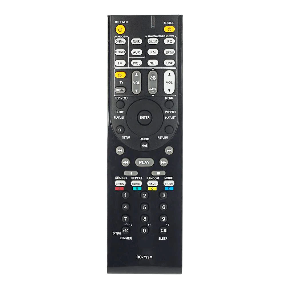 

NEW Replacement RC-799M For ONKYO TV Audio/Video Receiver Universal Remote Control RC-735M RC-737M RC-834M RC-765M TX-SR507