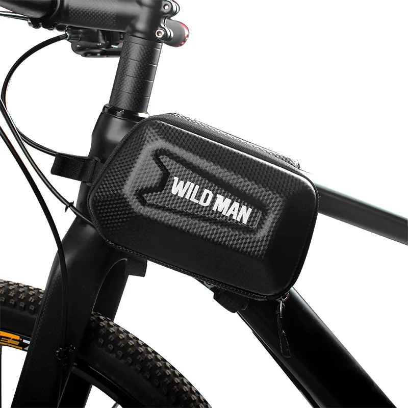 Perfect BIKEIN Cycling Waterproof Cover & Zipper Bag Suitable For All Types Of Bikes Bicycle Top Tube Package MTB Black Storage Bags 2