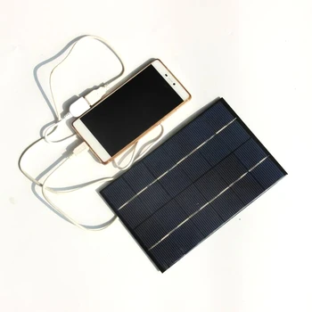 

4.2W Solar Charger Solar Cell Polycrystalline Solar Panel Charger DIY Solar Mobile Charger For Power Bank Free Shipping