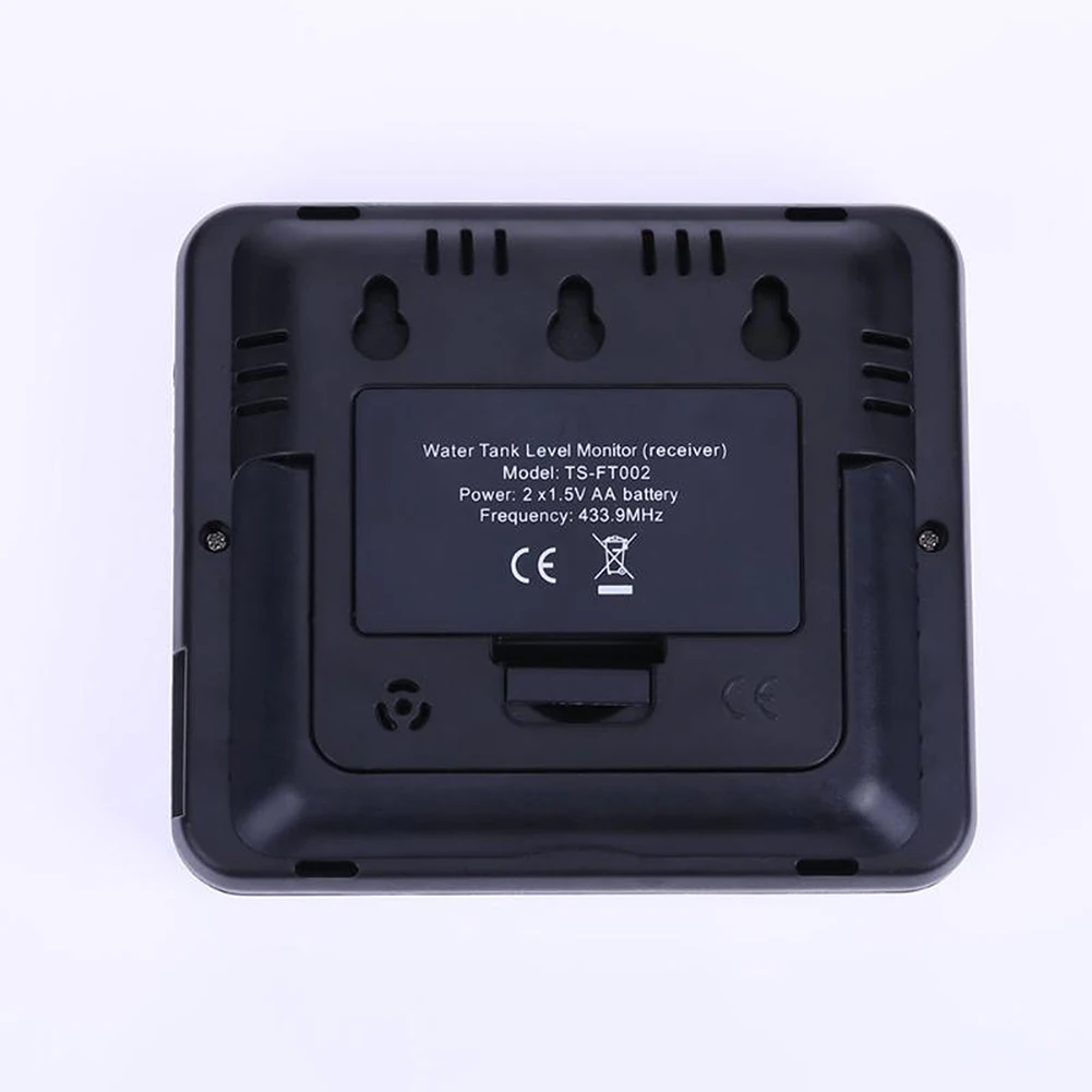 Electronic Temperature Sensor Liquid Depth Indicator Time Alarm Transmitter Measuring Tools Ultrasonic Water Tank Level Meter 25