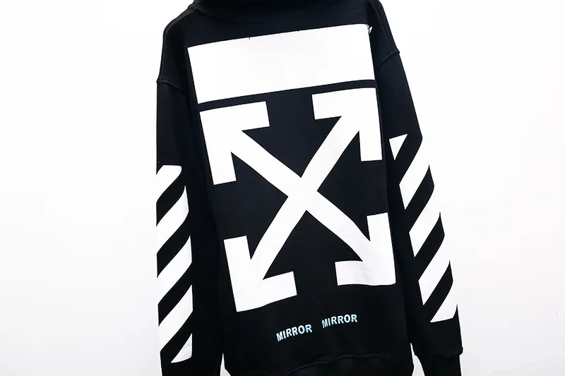 19ss Off-White OW религиозная картина маслом для мужчин и женщин для влюбленных Модная хлопковая Повседневная Толстовка с капюшоном свободная Куртка Пуловер
