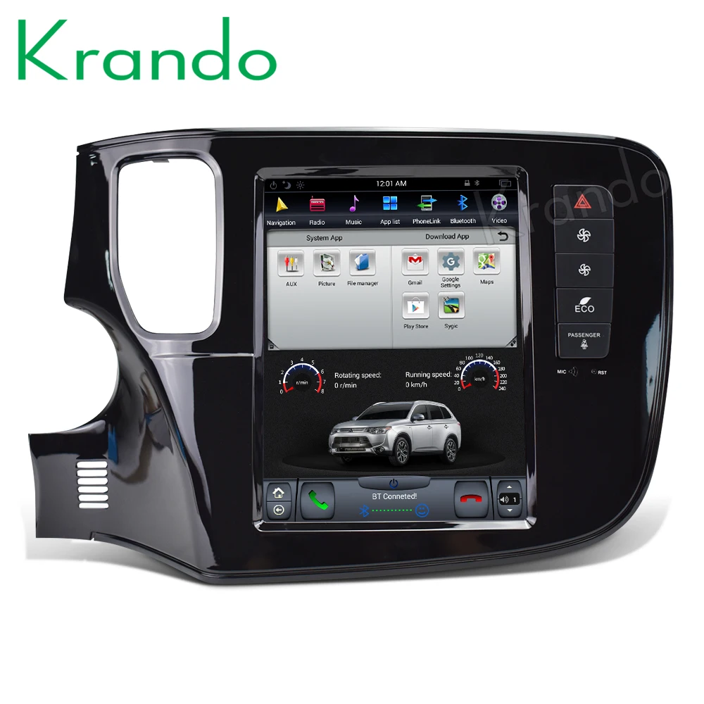 Krando Android 9 0 10 4 &quotTesla вертикальный экран Автомобильный Радио плеер gps для Mitsubishi