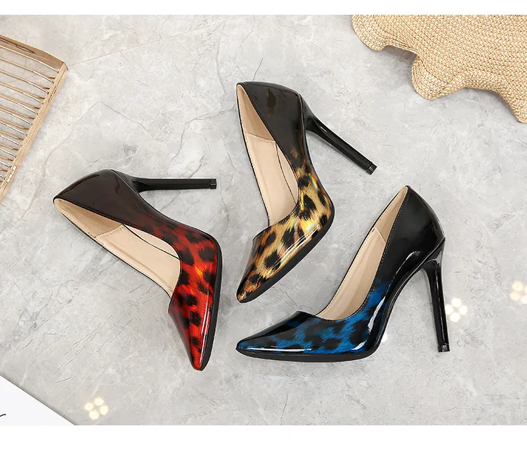 MAIERNISI women high heeled shoes fashion pumps new ultra-high heel ladies shoes mixed color nightclubs plus-size 35-44 45 46 47