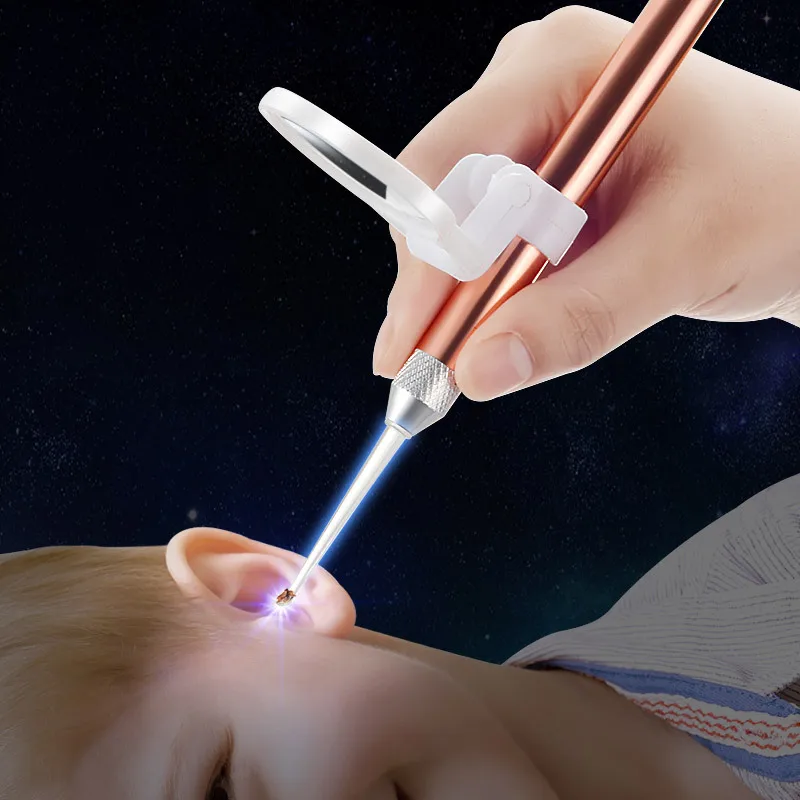 

Children Light Included Dig Ear Tweezers Shining Earpick Ear Clip Ear Dig Earwax Useful Product Ear Cleaning Tool Kit