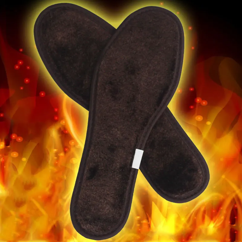 

Thickened Wool Soft Insoles Winter Heated Sheepskin Fur Shoe Pad Fleece Keep Warming Insoles Unisex Deodorant High Quality