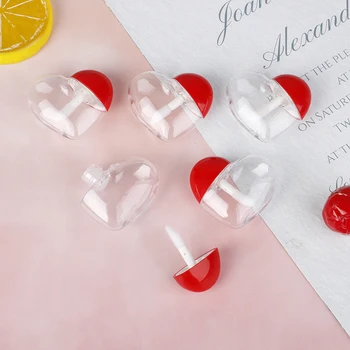 

5/10Pcs 5ml Cute Love Heart Shaped Empty Lip Gloss Container DIY Balm Tubes Bottle Cosmetic Container Tool Makeup Organizer