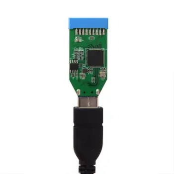 

Chenyang OTG USB-C Type-C Extension Cable to Motherboard 20pin Header Female Hub Adapter