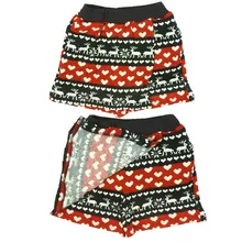 Импортные товары; заказы; экспорт в Японию; махровая ткань; детские короткие брюки с декоративным узором; облегающие брюки