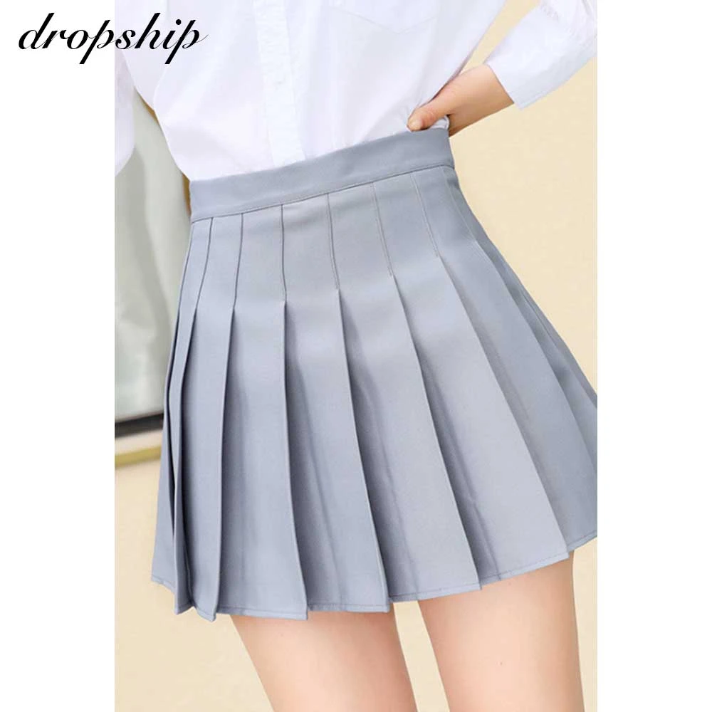 

Dropship Preppy Style High Waist Womens Mini Plaid Skirts Summer Short Pleated Skirt Cosplay Sweet Student Slim Woman Skirt 3XL