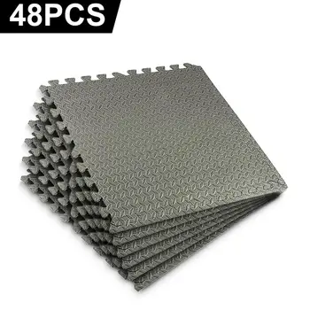 

(From ES)48PCS Durable Safe Professional Interlocking Eva Foam Mats Tiles Gym Floor Mat Garage Workshop Home Floor Mat
