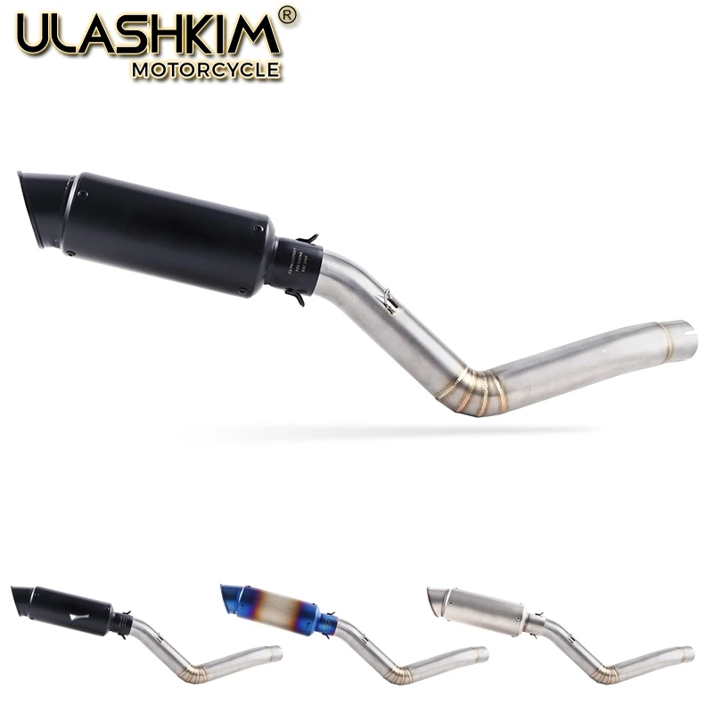 Trk502 Silenziatore Moto Tubo Racing Scarico Tubo Di Collegamento Centrale Slip On Per Benelli Trk502 Trk 502 Db-Killer Scarico