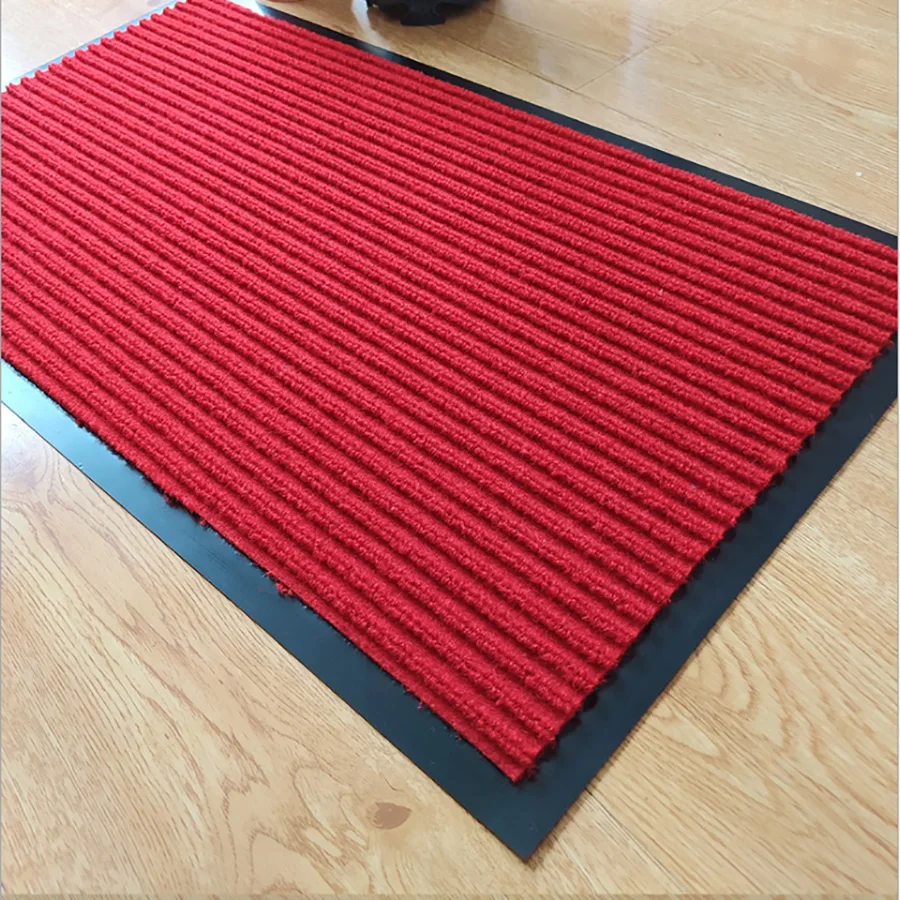 2-pack Front Door Mat Ribbed Red - Indoor Outdoor Floor Doormat Rug  Entryway Welcome Mats - , Entry Inside Outside Garage Traffic Utility Porch  Area