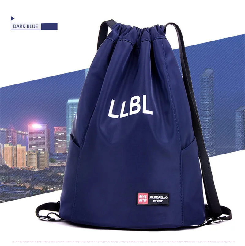 Basketball Bag Drawstring Mash Backpack Fitness Bucket Bag Outdoor Basketball Backpack Sports Equipment Bag - Цвет: 6
