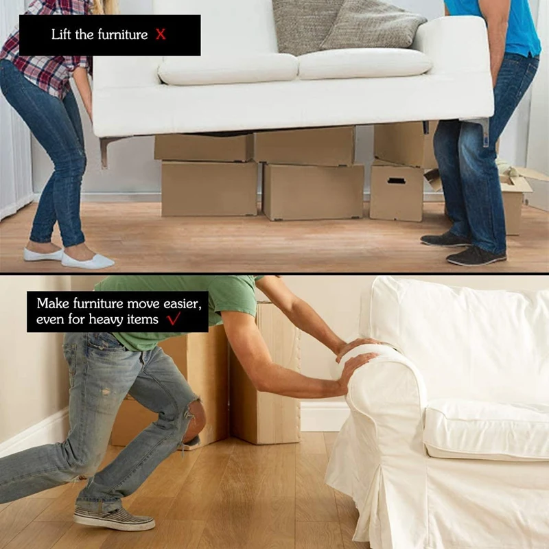 Patin Teflon Cyclingcolors 4x Patin Glisseur Rectangle 25 X 35mm Téflon Patin Meuble Glisseur