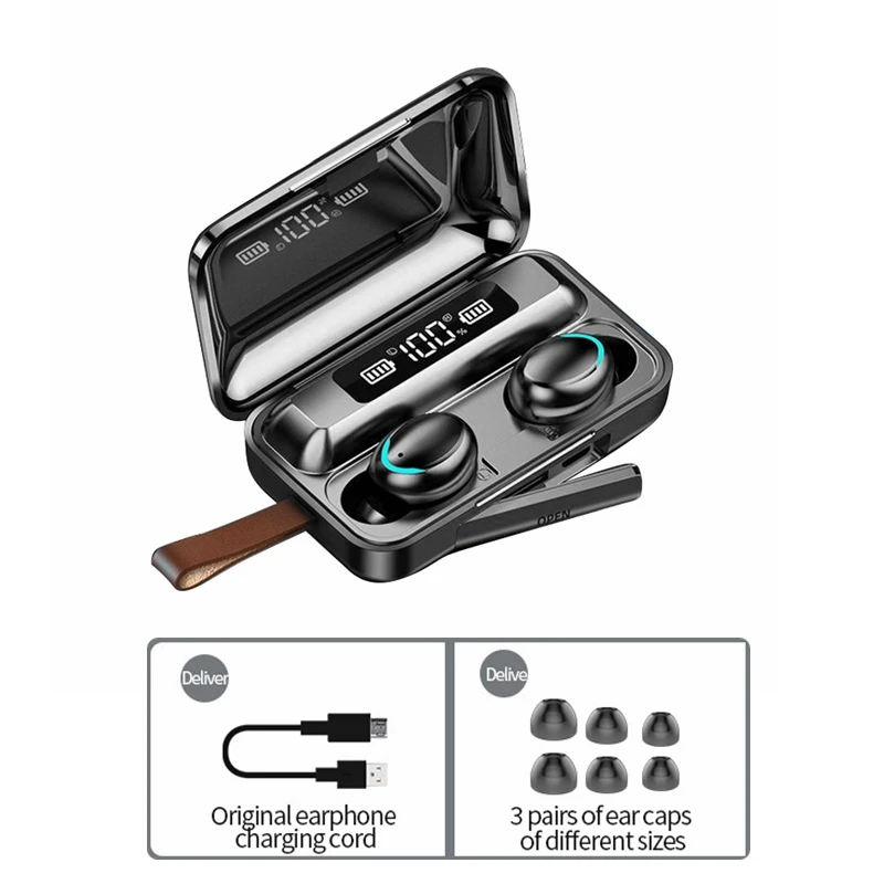 HD Stereo Wireless Headphones TWS Fingerprint Touch Bluetooth Earphones Noise Cancelling Gaming Headset | Электроника