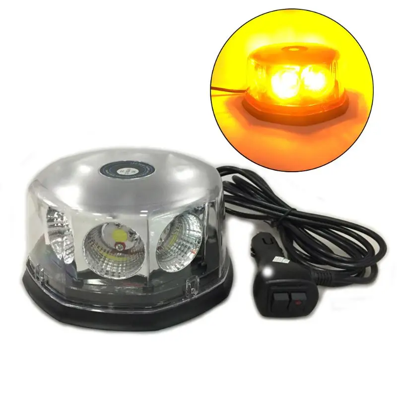

40W 8LED 12V-24V COB Car Engineering Car Ceiling Strobe Light Roof Car LED Flashing Warning Light