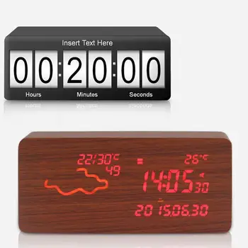 

Weather Alarm Clock Creative Smart WIFI Luminous Bedside Weather Clock Mute Stylish Led Alarm Clock In Color Box