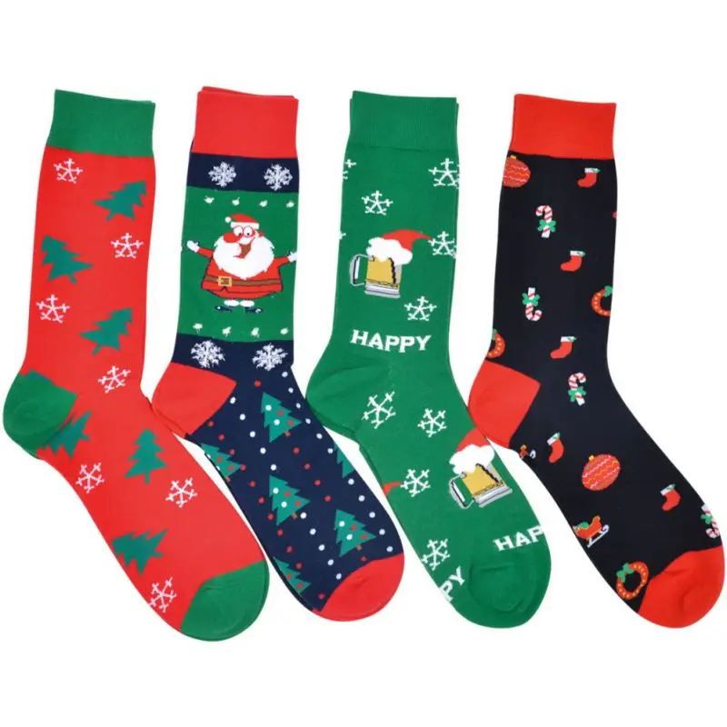 

Winter Socks Soft Cute Cartoon Christmas Sock Breathable Cozy Crew Socks Comfortable Festival Sport Socks