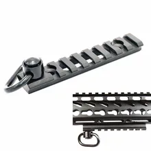 Keymod Picatinny Rail 8 Slots Light-Weight Hollow QD Sling Swivel Socket Adapter 1.25inch for Grips Bipods Sights Flashlight