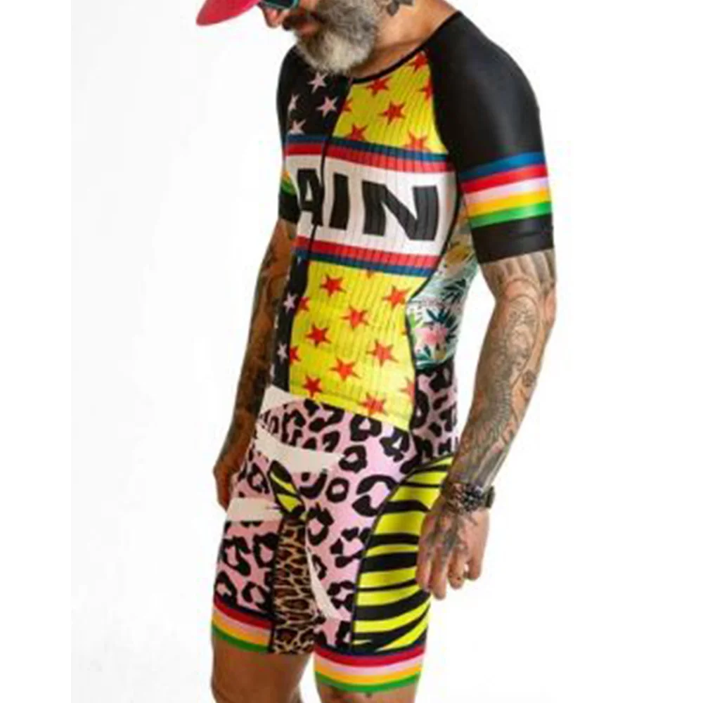 skinsuits Люблю боль Велосипеды скафандр Пользовательские Триатлон велосипедная форма speedsuit велосипед tri костюм тела Одежда цельный костюм типа комбинезона triatlon - Цвет: skinsuits